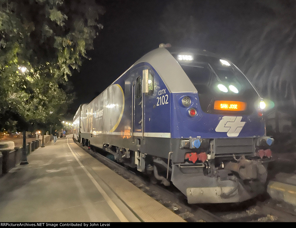 Although image quality is an issue in this picture, for some reason, I was able to capture this picture that looks more like a painting of Amtrak Capitol Corridor Train # 723 about to slow for its stop at Davis Station